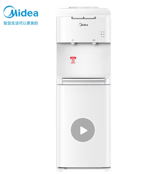 美的（Midea）饮水机家用立式桶装大储物柜智能防干烧办公室宿舍多用饮水器YR1322S-W